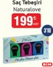 NATURALOVE SAÇ TEBEŞİRİ 3'LÜ